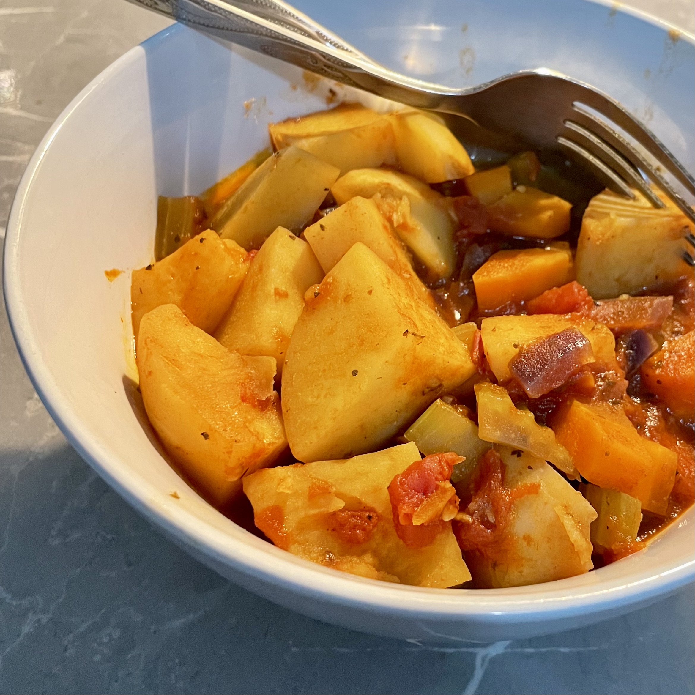 Potato & Tomato Vegan Stew