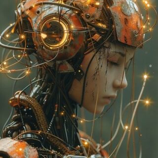 She stands quietly while the world hums around her, a constellation of sparks mapping thoughts no one else can hear. β¨π€
#androiddreams #quietmachines #scifipoetry #posthumanbeauty #embersandwires #syntheticsoul #futuremyth